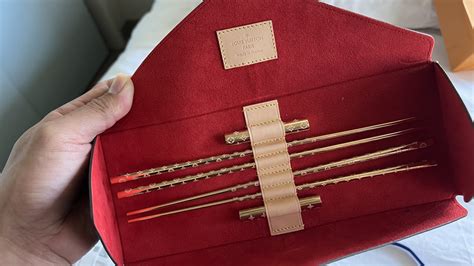 lv chopsticks gold|Chopsticks Set .